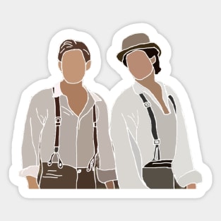 Damon and Stefan Salvatore Sticker